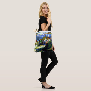Sailboats by the Harbour, fine art painting Tote Bag