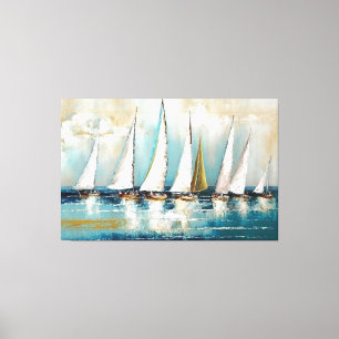 Sailboats Canvas Print
