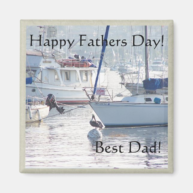 Sailboats Fathers Day Magnet (Front)