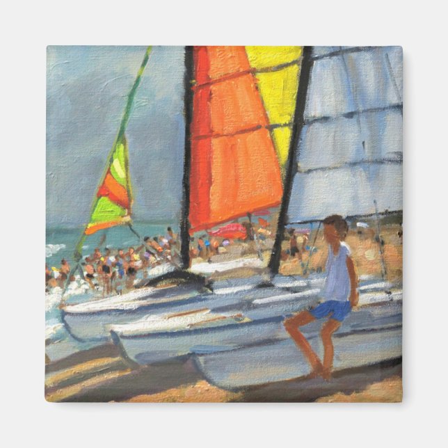 Sailboats Garrucha Spain Magnet (Front)
