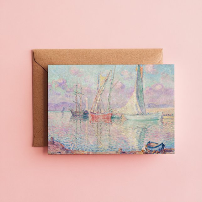 Sailboats in Port of Saint-Tropez | Henri Lebasque Card (Creator Uploaded)