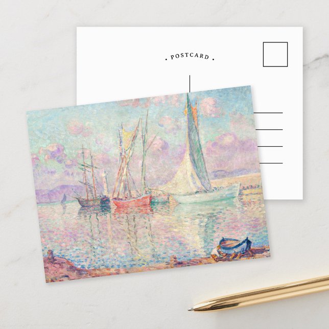 Sailboats in Port of Saint-Tropez | Henri Lebasque Postcard (Creator Uploaded)