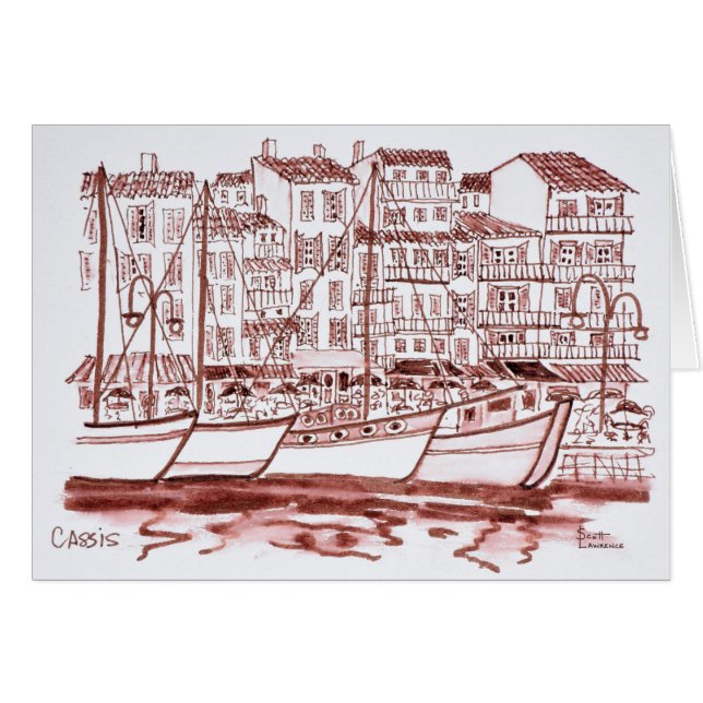 Sailboats Moored in the Harbour | Cassis, France (Front Horizontal)