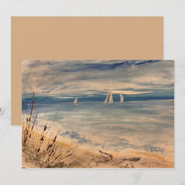Sailboats Notecard (Front/Back)