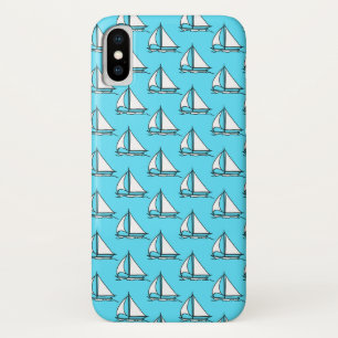 Sailboats On Blue Sea Pattern Case-Mate iPhone Case
