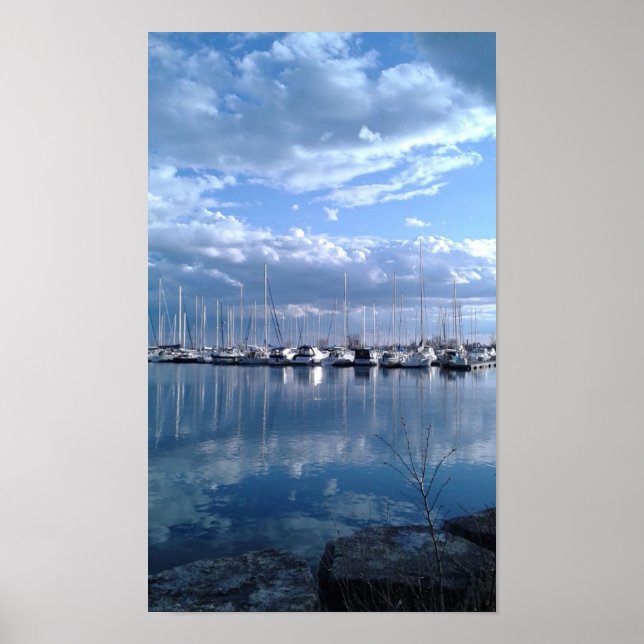 Sailboats on Lake Ontario Poster (Front)