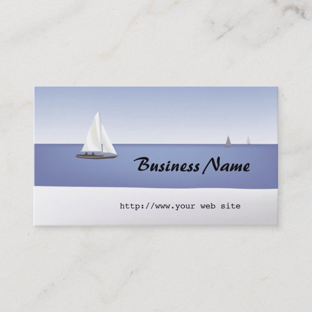 Sailboats on the Horizon Business Card (Front)
