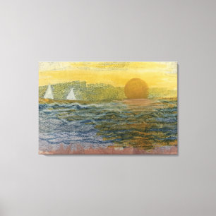 Sailboats on the Horizon Canvas Print