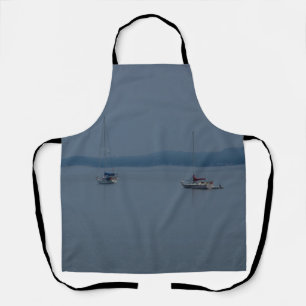 Sailboats on the river apron