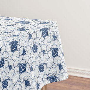 Sailboats On The Sea Pattern Tablecloth