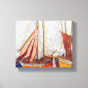 Sailboats on the Water (Nautical Summer Scene) Canvas Print