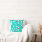 Sailboats Pattern Pink & Aqua