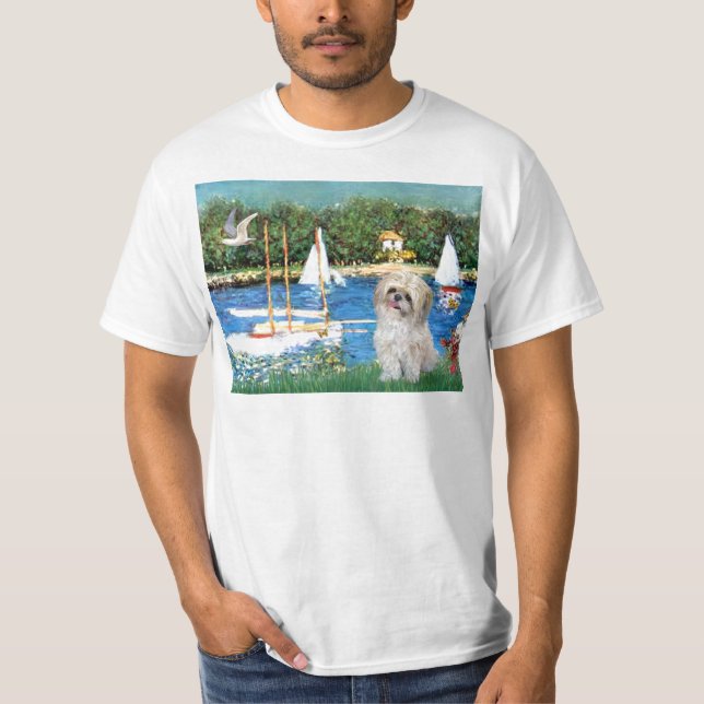 Sailboats - Shih Tzu (P) T-Shirt (Front)