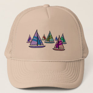 Sailboats Trucker Hat