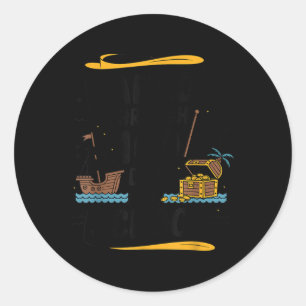 Sailed Through 100 Days Of School Pirate Ship 100t Classic Round Sticker