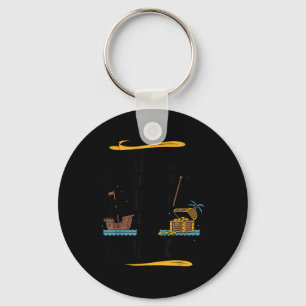 Sailed Through 100 Days Of School Pirate Ship 100t Key Ring