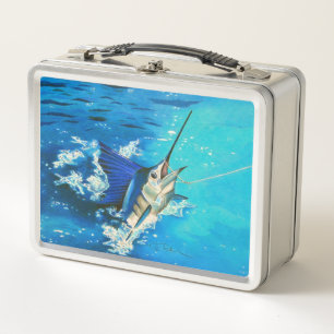 Sailfish Hooked Up Metal Lunch Box