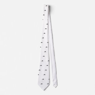 Sailfish Line Art Logo Tie
