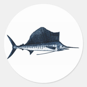 Sailfish Logo Classic Round Sticker