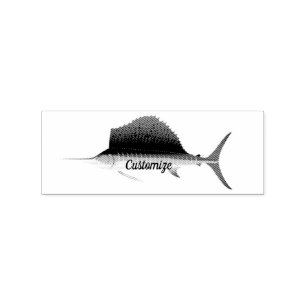 Sailfish Thunder_Cove Rubber Stamp