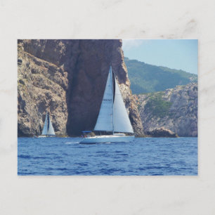 Sailing Along The Coast Of Sardinia Postcard
