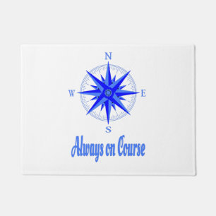 Sailing - Always On Course Compass Shirt Doormat