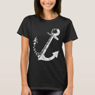 Sailing Anchor Seagull Sailor Navigator Coast Sea  T-Shirt