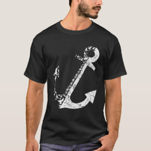 Sailing Anchor Seagull Sailor Navigator Coast Sea  T-Shirt