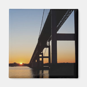 Sailing and leaving Newport Rhode Island Magnet