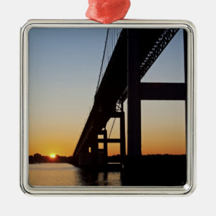 Sailing and leaving Newport Rhode Island Metal Tree Decoration