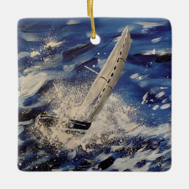Sailing art ornament (Front)