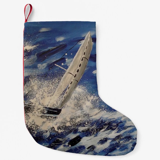 Sailing art stocking (Front)