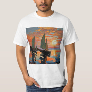 Sailing at sunset 5 T-Shirt