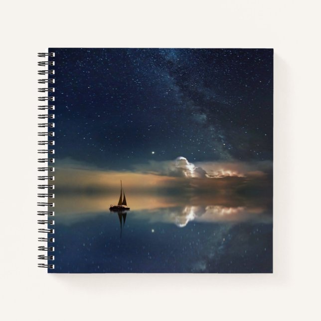 Sailing Away to the Clouds  Notebook (Front)