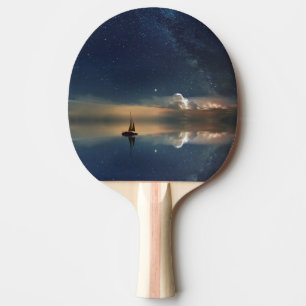 Sailing Away to the Clouds Ping Pong Paddle