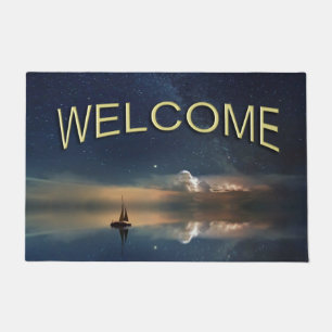 Sailing Away to the Clouds Welcome Doormat