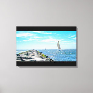 Sailing Barnegat Inet in Summer Canvas Print