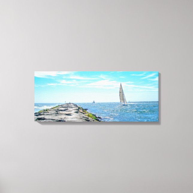 Sailing Barnegat Inet in Summer Canvas Print (Front)