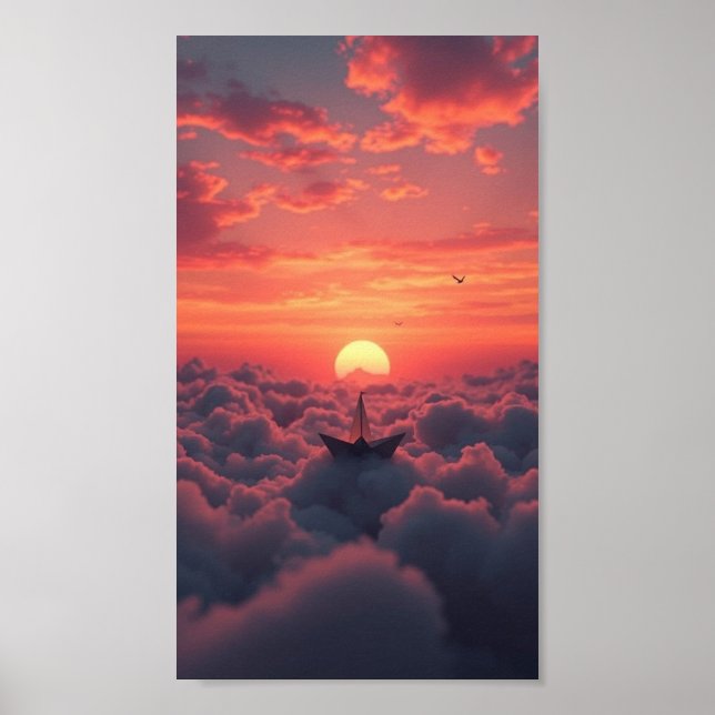 Sailing Beyond the Skies – A Journey Through Cloud Poster (Front)