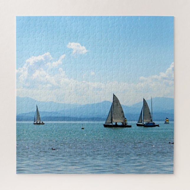 Sailing Blue Waters Jigsaw Puzzle (Vertical)