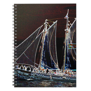 Sailing Boat- Abstract Photograph Spiral Notebook