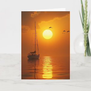 Sailing Boat Fathers Day Card