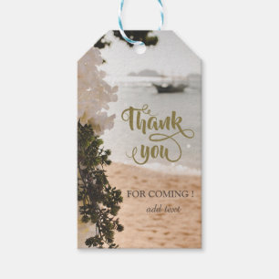 Sailing Boat Flowers Beach Gift Tags