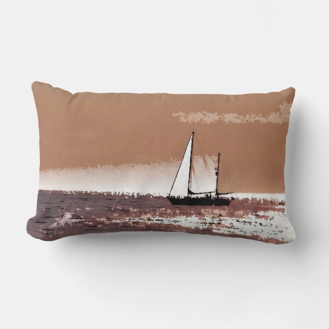 SAILING BOAT LUMBAR CUSHION (Front)