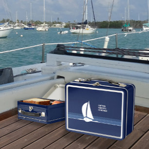 Sailing Boat Lunchbox with customisable Name 