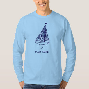 Sailing Boat Name Nautical T-Shirt