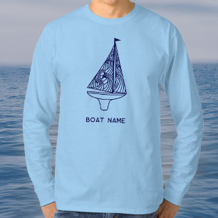 Sailing Boat Name Nautical  T-Shirt