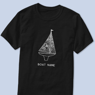 Sailing Boat Name Nautical  T-Shirt