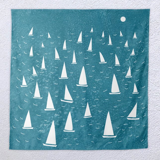 Sailing Boat Nautical Tapestry (Creator Uploaded)