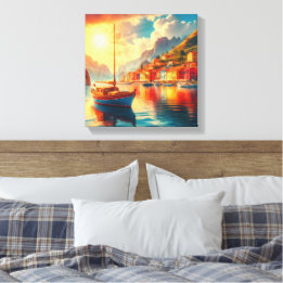 Sailing Boat on Calm Waters Canvas Print